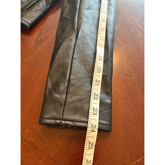 Spanx NWT Faux Leather Moto Jacket in Luxe Black Women’s Large - Picture 14 of 16